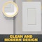Faith 1-Gang Decorator Screwless Wall Plates, 4.68in x 2.93in, Fits GFCI, USB Receptacle, Dimmers, White SWP1-WH-01 - alternate 6